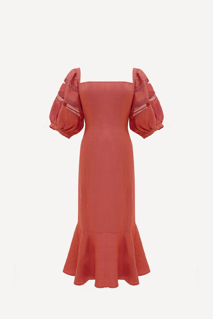 RW2023- Linen Midi Dress