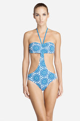 Shell Print Cut-Out Swimsuit- 14040 (Markdown sale)