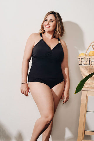 Curve-Black Tankini DD Cup Top- 41001AZ -(Telegram exclusive)