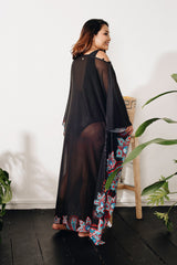 Curve - Long Kaftan In Floral Print 41007 (70% Markdown - U.P $350)